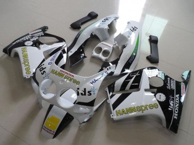1988-1989 Honda CBR250RR MC19 Motorcycle Fairings - White Yellow Glossy Black Hannspree Canada Websites