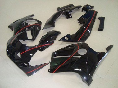 1988-1989 Honda CBR250RR MC19 Motorcycle Fairings - Glossy Black Red Line Canada Websites