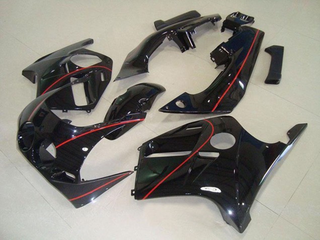 1988-1989 Honda CBR250RR MC19 Motorcycle Fairings - Glossy Black Red Line Canada Websites