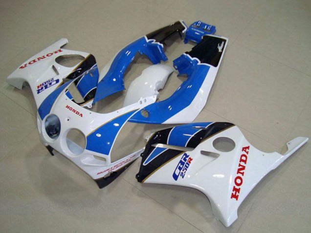 1988-1989 Honda CBR250RR MC19 Motorcycle Fairings - White Light Blue Glossy Black Canada Websites