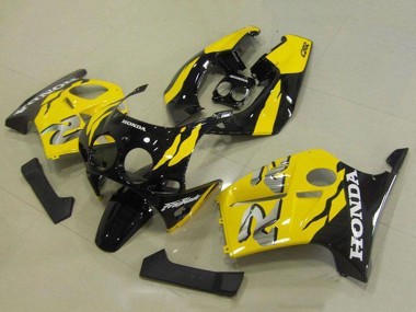 1988-1989 Honda CBR250RR MC19 Motorcycle Fairings - Yellow Glossy Black Canada Websites