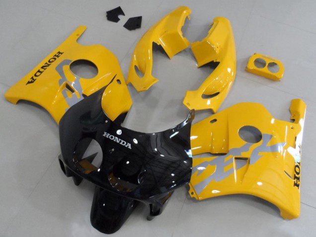 1990-1998 Honda CBR250RR MC22 Motorcycle Fairing Kits - Yellow Glossy Black Canada Websites