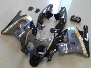 1990-1998 Honda CBR250RR MC22 Motorcycle Fairings - Grey Gold Glossy Black Canada Websites