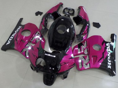 1990-1998 Honda CBR250RR MC22 Motorcycle Fairing Kits - Pink Glossy Black Canada Websites