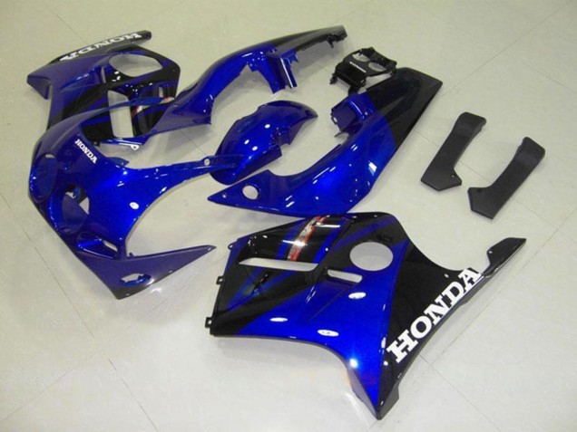 1990-1998 Honda CBR250RR MC22 Motorcycle Fairings - Blue Glossy Black White Decal Canada Websites