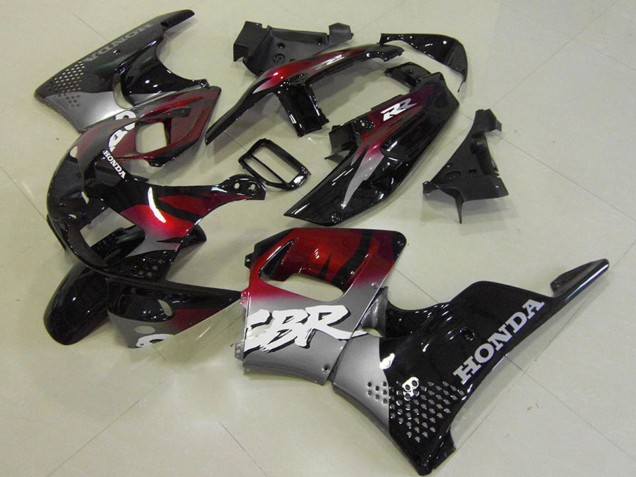 1996-1997 Honda CBR900RR 893 Motorcycle Fairings - Silver Maroon Red Glossy Black Canada Websites
