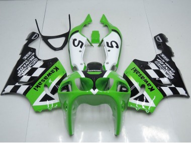 1996-2003 Kawasaki ZX7R Motorcycle Fairings - Green White Black 5 Canada Websites