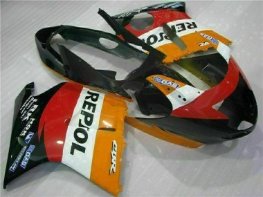 1996-2007 Honda CBR1100XX Blackbird Motorcycle Fairing - Orange White Red Glossy Black Repsol Canada Websites