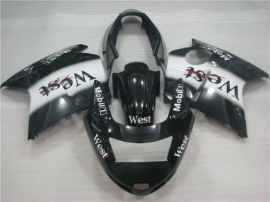 1996-2007 Honda CBR1100XX Blackbird Motorcycle Fairings - Glossy Black White West Canada Websites