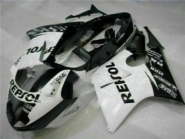 1996-2007 Honda CBR1100XX Blackbird Motorcycle Fairings - White Glossy Black Repsol Canada Websites