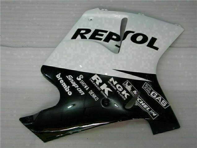 1996-2007 Honda CBR1100XX Blackbird Motorcycle Fairings - White Glossy Black Repsol Canada Websites