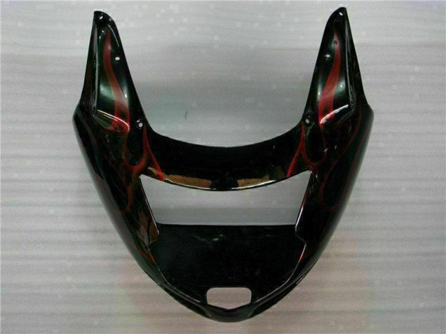 1996-2007 Honda CBR1100XX Blackbird Abs Motorcycle Fairing - Glossy Black Red Flame Canada Websites
