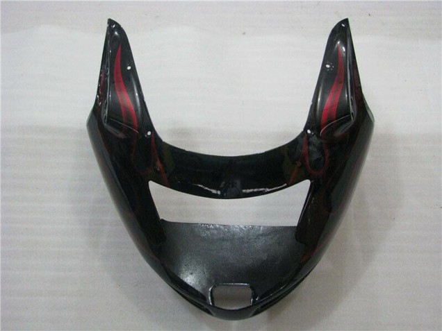 1996-2007 Honda CBR1100XX Blackbird Abs Motorcycle Fairings - Glossy Black Red Flame Canada Websites