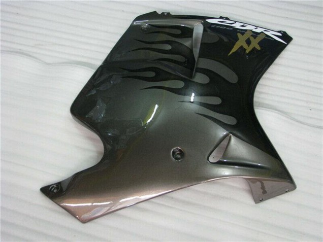 1996-2007 Honda CBR1100XX Blackbird Motorcycle Fairings - Glossy Black Silver Flame Canada Websites