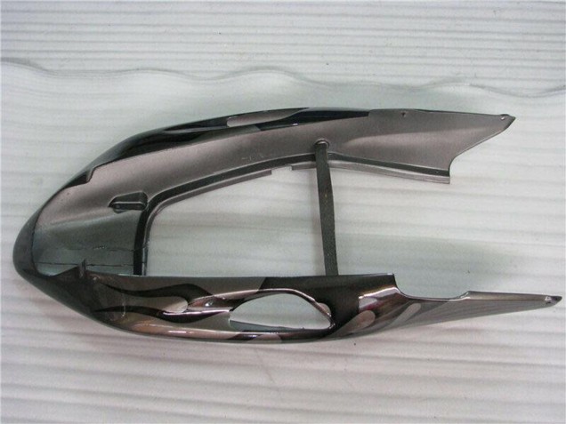 1996-2007 Honda CBR1100XX Blackbird Motorcycle Fairings - Glossy Black Silver Flame Canada Websites