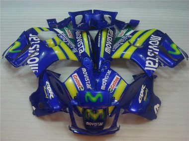 1995-1996 Honda CBR600 F3 Motorcycle Fairings - Blue Green Yellow MoviStar Red Castrol Canada Websites