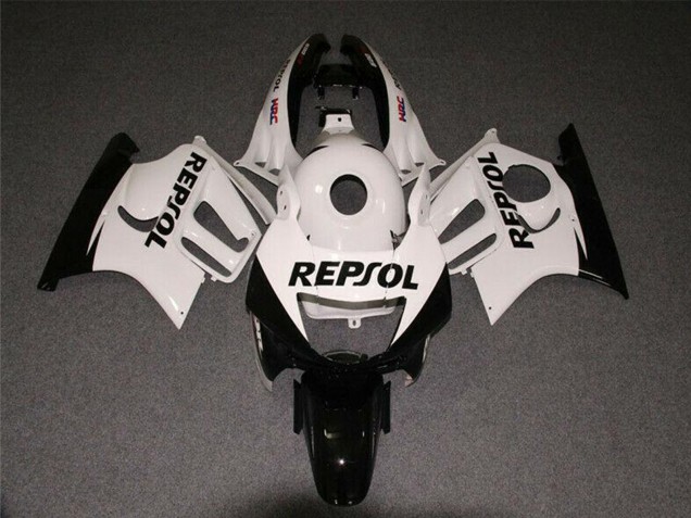1997-1998 Honda CBR600 F3 Motorcycle Fairings - White Glossy Black Repsol Canada Websites