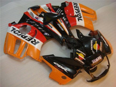1995-1996 Honda CBR600 F3 Motorcycle Fairings - Orange White Red Glossy Black Repsol Canada Websites
