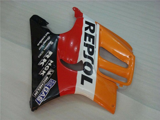 1995-1996 Honda CBR600 F3 Motorcycle Fairings - Orange White Red Glossy Black Repsol Canada Websites
