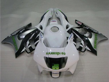 1995-1996 Honda CBR600 F3 Motorcycle Fairings - White Silver Green Hannspree Canada Websites