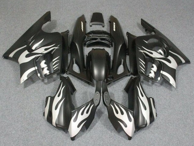1995-1996 Honda CBR600 F3 Motorcycle Fairings - White Matte Black Flame Canada Websites
