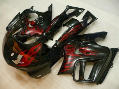 1995-1996 Honda CBR600 F3 Motorcycle Fairings - Glossy Black Red Flame Canada Websites