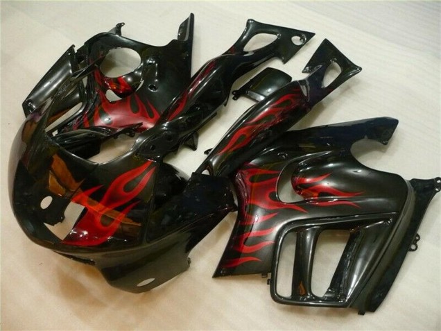 1995-1996 Honda CBR600 F3 Motorcycle Fairings - Glossy Black Red Flame Canada Websites