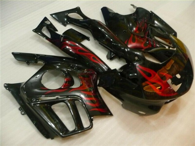 1995-1996 Honda CBR600 F3 Motorcycle Fairings - Glossy Black Red Flame Canada Websites
