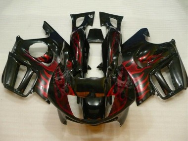 1995-1996 Honda CBR600 F3 Motorcycle Fairings - Glossy Black Red Flame Canada Websites