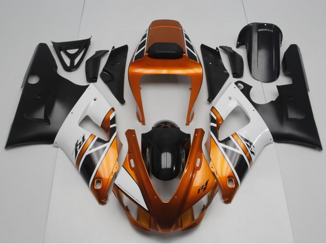 1998-1999 Yamaha YZF R1 Motorcycle Fairings - Orange Gold Grey White Black Canada Websites