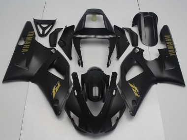 1998-1999 Yamaha YZF R1 Motorcycle Fairings - Glossy Black Matte Black Gold Canada Websites