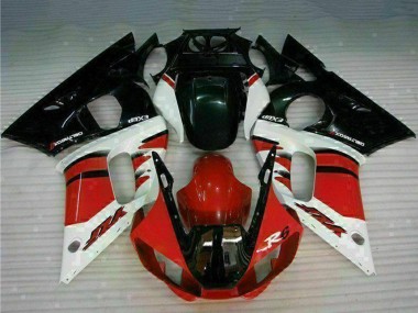 1998-2002 Yamaha YZF R6 Motorcycle Fairing - White Red Glossy Black Canada Websites