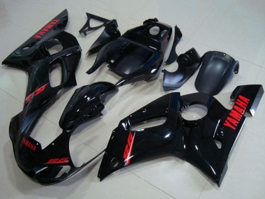 1998-2002 Yamaha YZF R6 Motorcycle Fairings - Glossy Black Red Decals Canada Websites