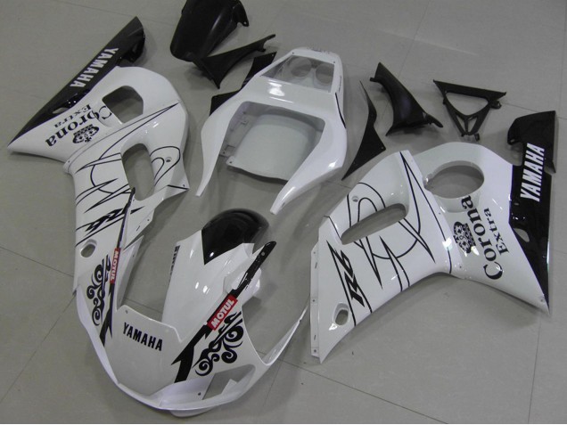 1998-2002 Yamaha YZF R6 Motorcycle Fairings - White Black Red Corona Motul Canada Websites