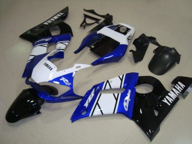1998-2002 Yamaha YZF R6 Motorcycle Fairings - White Blue Glossy Black Champions Canada Websites