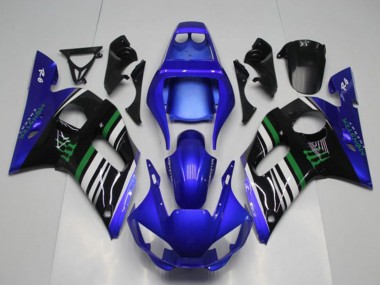 1998-2002 Yamaha YZF R6 Motorcycle Fairings - Blue White Green Black Monster Canada Websites