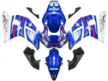 1998-2002 Yamaha YZF R6 Motorcycle Fairings - White Blue Red Fiat Motul Canada Websites