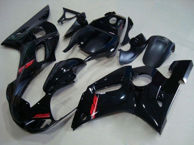 1998-2002 Yamaha YZF R6 Motorcycle Fairings - Glossy Black Red Decal Canada Websites