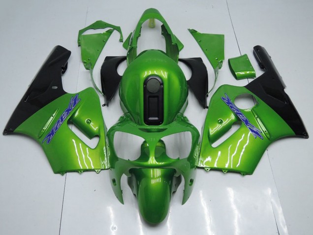 2000-2001 Kawasaki ZX12R Motorcycle Fairings - Green Black Blue Canada Websites