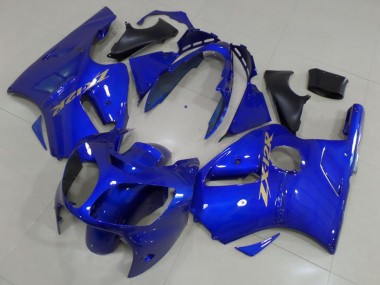 2000-2001 Kawasaki ZX12R Motorcycle Fairings - Blue Gold Decals Canada Websites