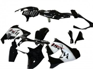 2000-2001 Kawasaki ZX9R Motorcycle Fairing - Glossy Black White West Canada Websites