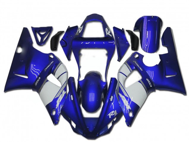 2000-2001 Yamaha YZF R1 Motorcycle Fairing - Blue White Canada Websites