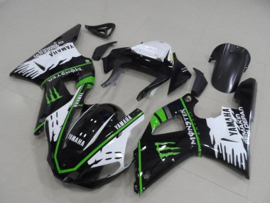 2000-2001 Yamaha YZF R1 Motorcycle Fairings - White Black Green Monster Canada Websites