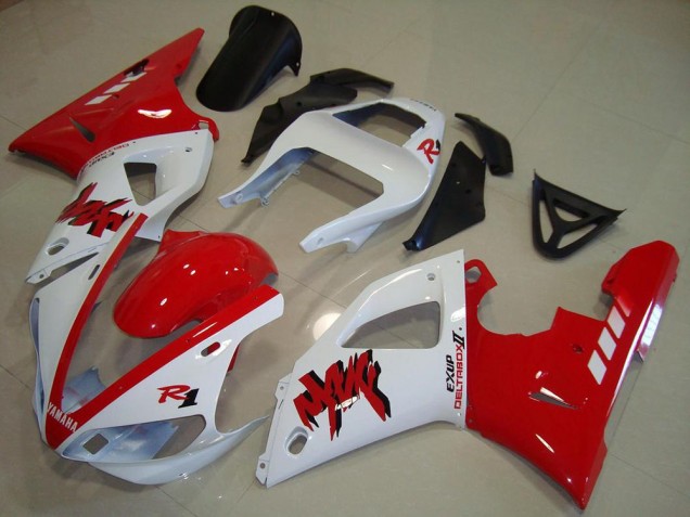 2000-2001 Yamaha YZF R1 Motorcycle Fairing - White Red Canada Websites