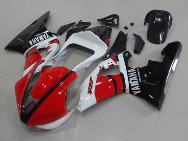 2000-2001 Yamaha YZF R1 Motorcycle Fairings - Red White Glossy Black Racing Version Canada Websites