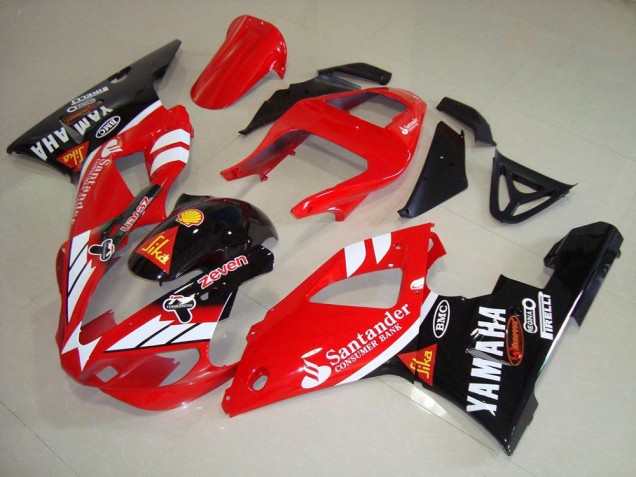 2000-2001 Yamaha YZF R1 Motorcycle Fairings - Red White Glossy Black Santander Canada Websites