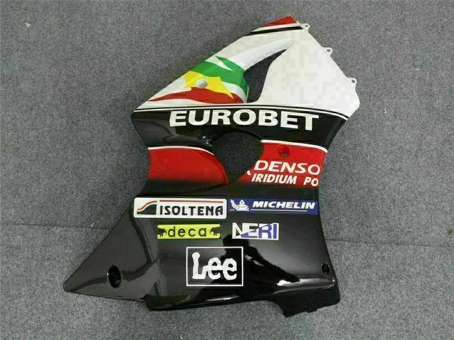 2000-2002 Kawasaki ZX6R Motorcycle Fairings - White Red Yellow Green Glossy Black Star EuroBet Canada Websites