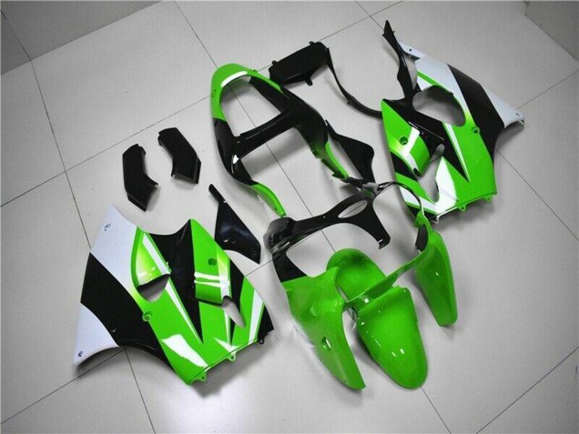 2000-2002 Kawasaki ZX6R Motorcycle Fairing Kits - Green White Black Canada Websites