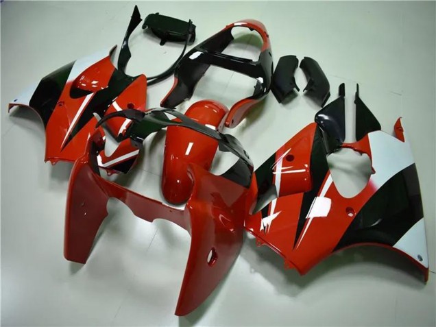 2000-2002 Kawasaki ZX6R Motorcycle Fairings - White Red Glossy Black Canada Websites