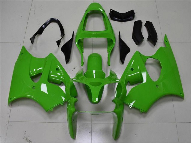 2000-2002 Kawasaki ZX6R Motorcycle Fairings - Green Black Canada Websites